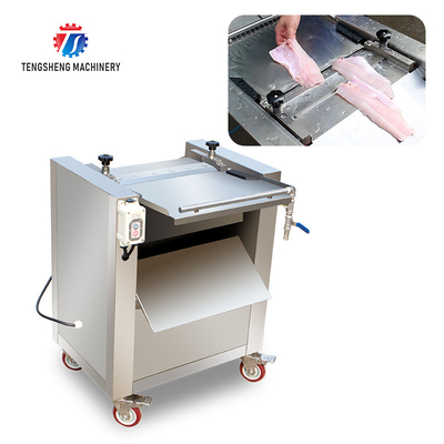 0.75kw Commercial Fish Salmon Peeling Machine Kitchen Processing Equipment
