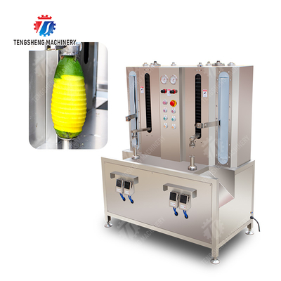 Melon and fruit double-head with single cutter peeling machine papaya chieh-qua pumpkin wax gourd Peeling & polishing processing production
