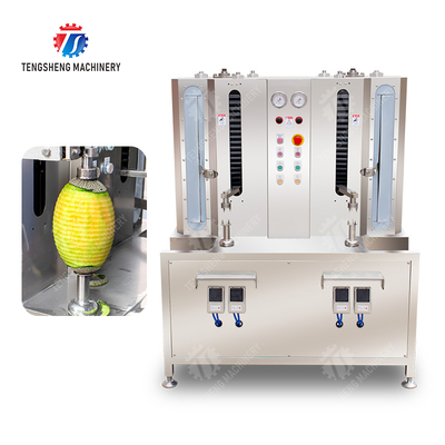 Melon and fruit double-head with single cutter peeling machine papaya chieh-qua pumpkin wax gourd Peeling & polishing processing production
