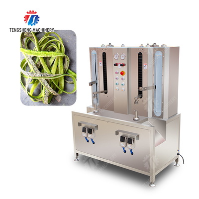 Melon and fruit double-head with single cutter peeling machine papaya chieh-qua pumpkin wax gourd Peeling & polishing processing production