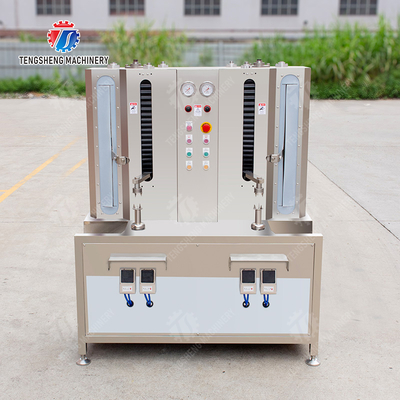 Melon and fruit double-head with single cutter peeling machine papaya chieh-qua pumpkin wax gourd Peeling & polishing processing production