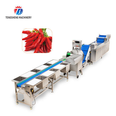 Automatic Vegetable And Fruit Production Line Selection Cutting And Washing Machine