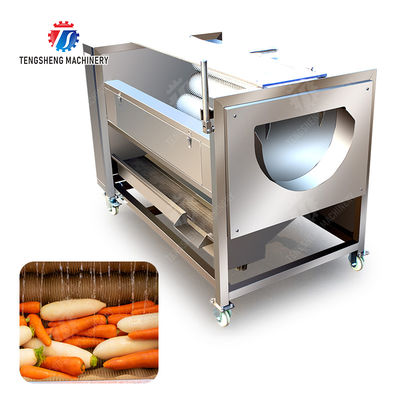 Ginger Potato Carrot Taro Sweet potato Yam Saiko persimmon Papaya Brush cleaning and peeling machine Wash Washer Washing Cleaning Dryer Frozen  processing production Destoning