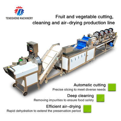 Orange Potato  Onions Ginger Potato Carrot Taro Sweet potato Yam Saiko persimmon papaya horseshoe 2025 Fruit and vegetable cutting, cleaning and air-drying production line