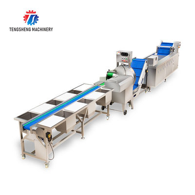 Automatic Vegetable And Fruit Production Line Selection Cutting And Washing Machine